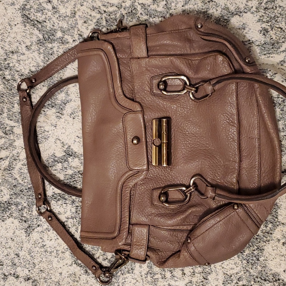 Purple toned COACH satchel